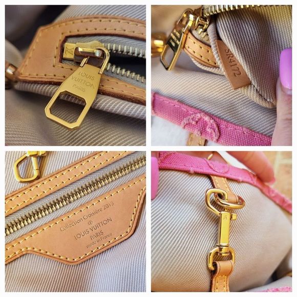 🩷AUTHENTIC Pink Louis Vuitton Neverfull MM Stone - Picture 9 of 15